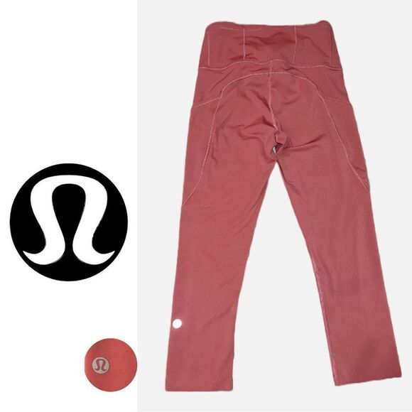 Lululemon Athletica High Rise Crop Pocket Leggings - Size 4 - Picture 2 of 2